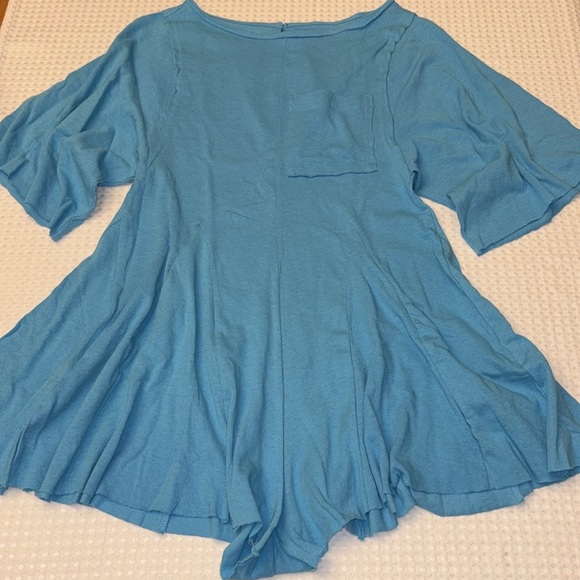 NEW! FREE PEOPLE Free-est MONA Shorts Romper Size XS TROPICAL BLUE Turquoise - Picture 10 of 16
